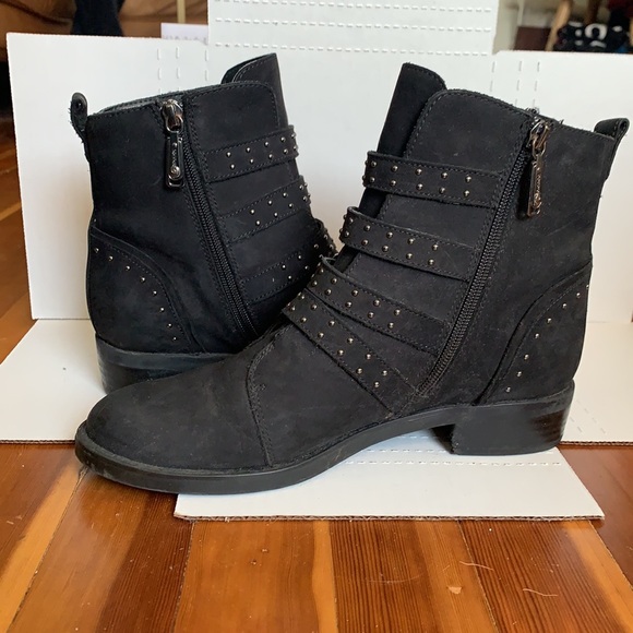 Blondo Elani waterproof black motorcycle style studded boots 8.5M - Picture 3 of 6